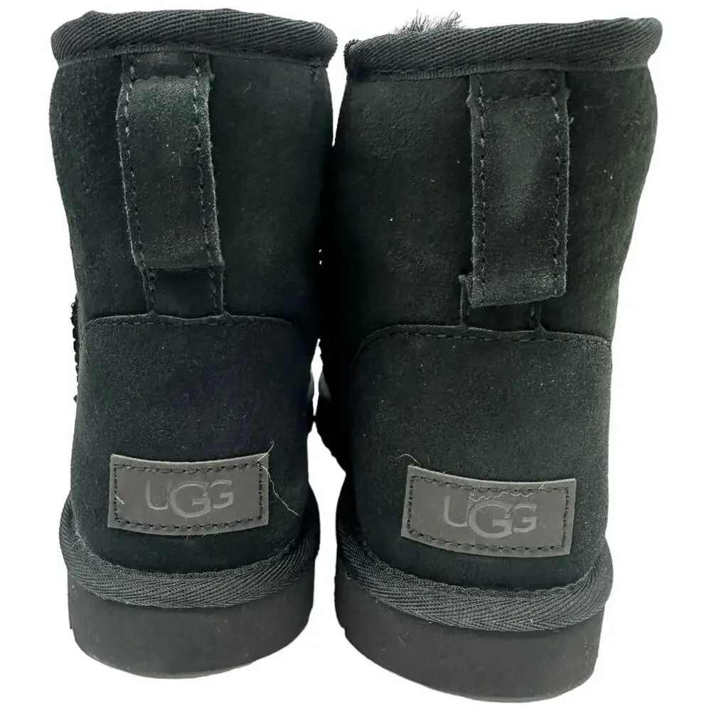 Authentic Ugg Classic Mini II Boots Black Women's Size 8